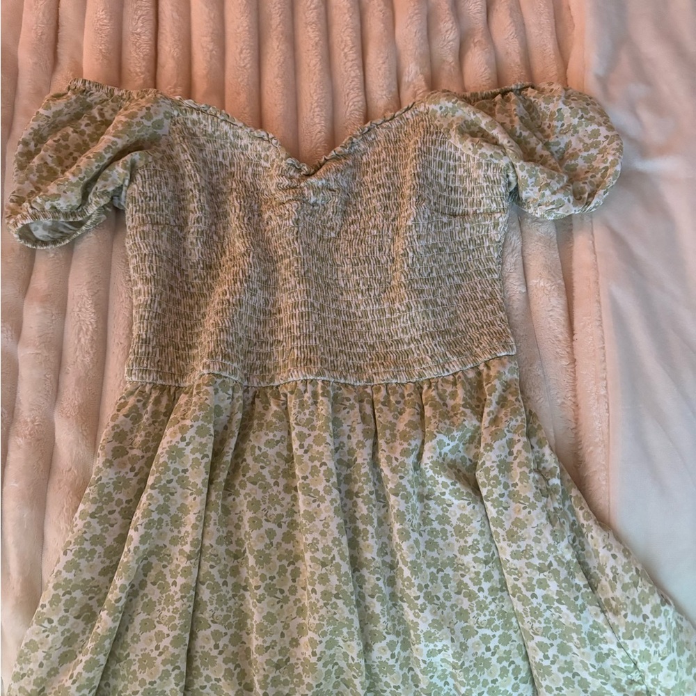 Floral Green   Dress